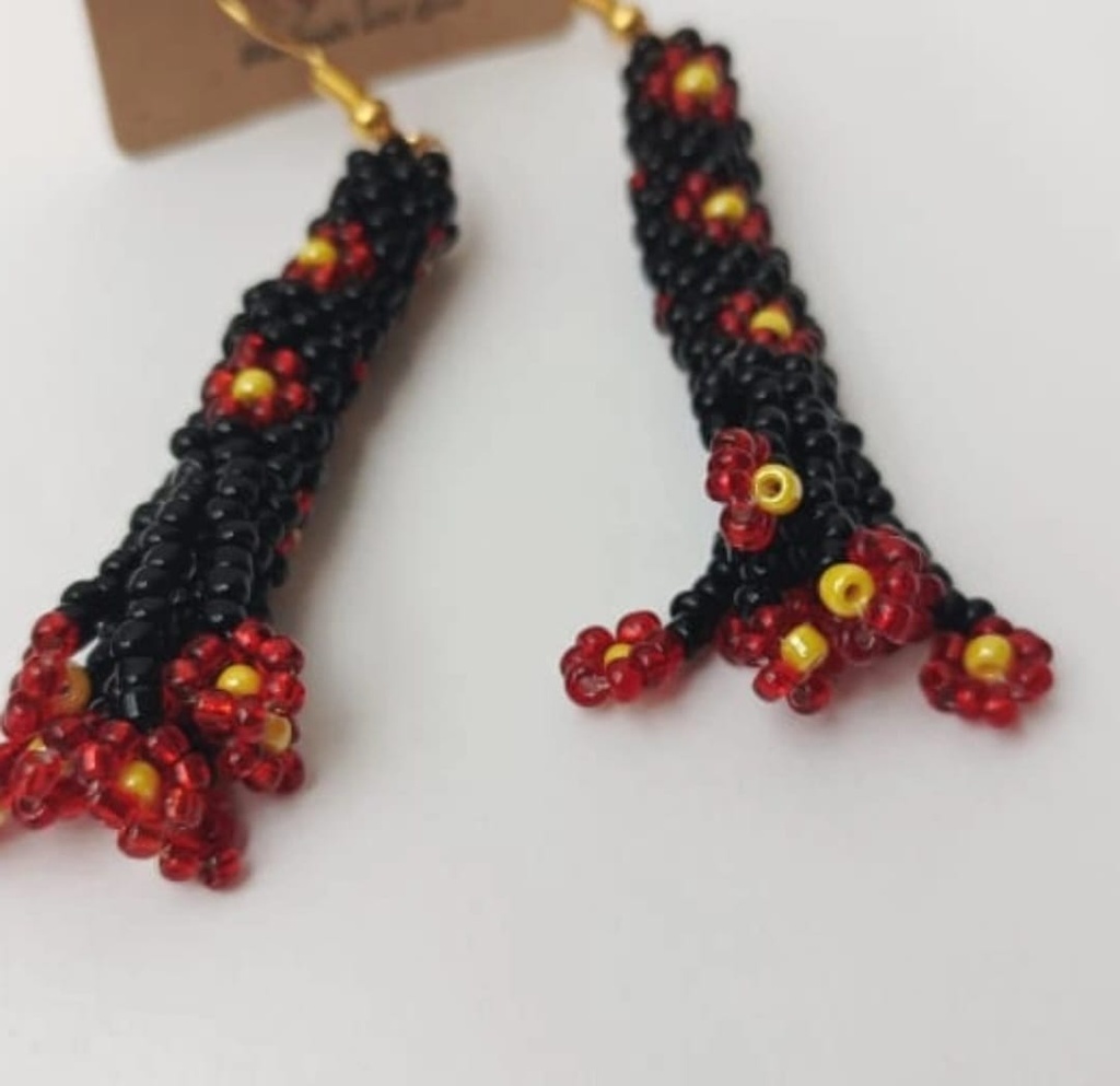 Beaded tube Earrings