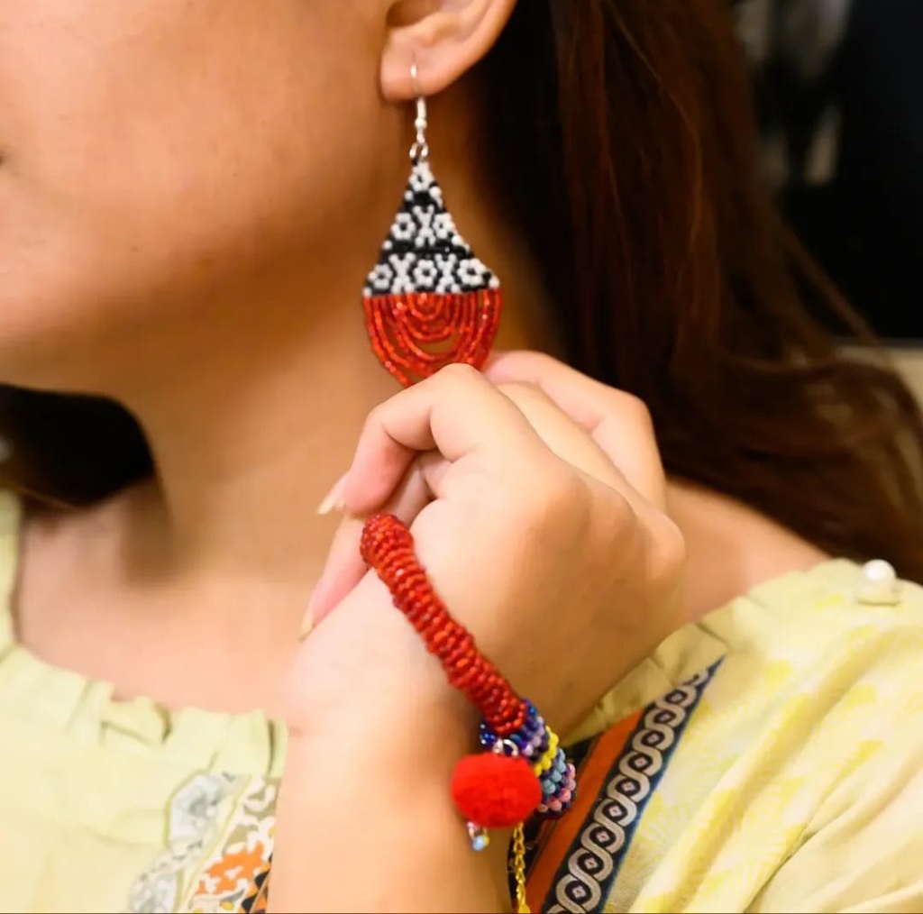 Beaded earring
