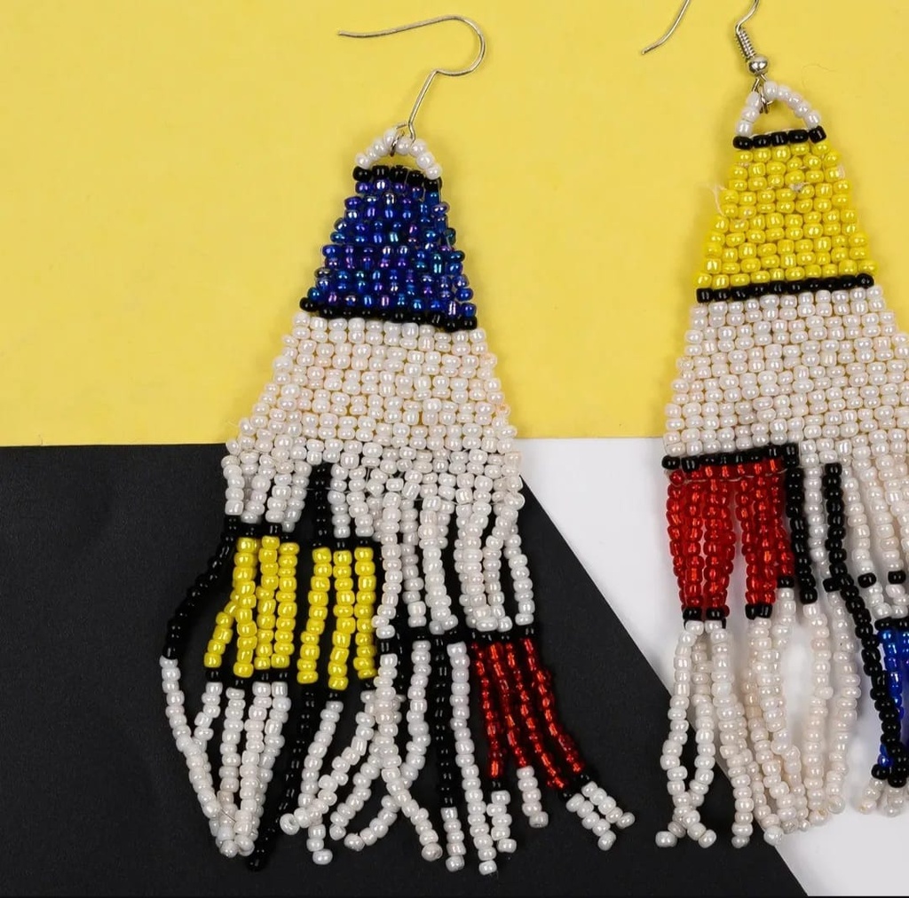 Monmdrian, Beaded Earring