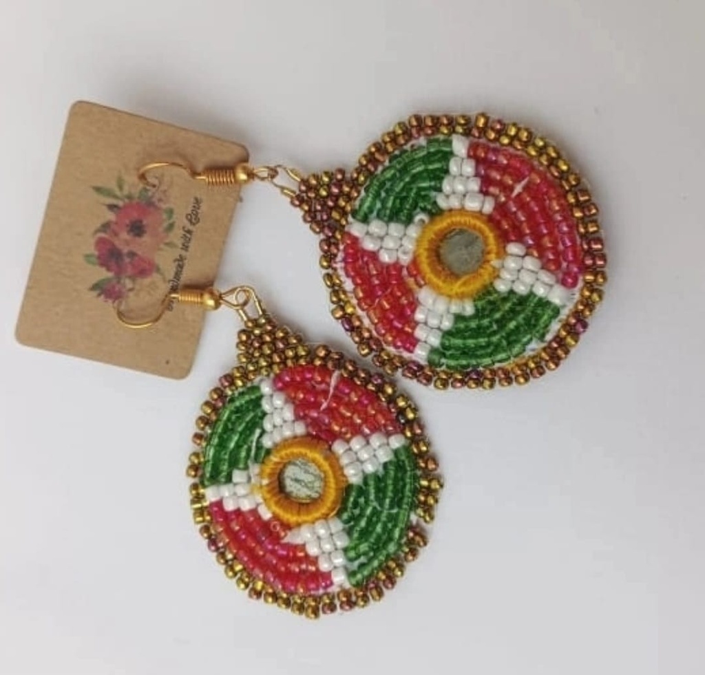 traditional Beaded Blanket Stitched Earring
