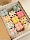 Heart Painted mini bubble candle