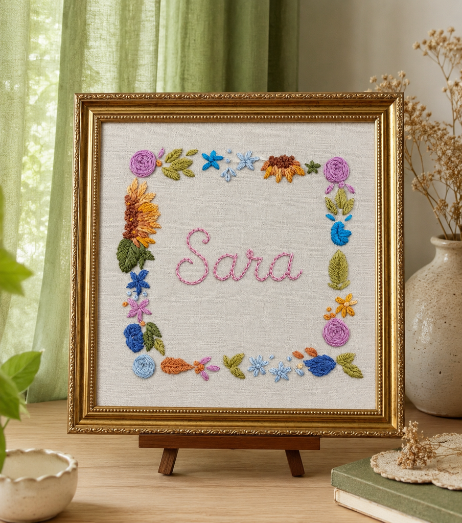 Custom name frame
