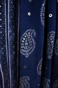 BluenHandcrafted Mukesh Embroidery Dupatta | Niddleart IMG # 1