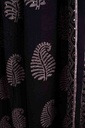 Black Handcrafted Mukesh Embroidery Dupatta | Niddleart IMG # 1