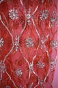 Crimson Red net Gota Patti Dupatta | Niddleart IMG # 1