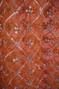 Orange Net Floral Gota Patti Jaal Dupatta | Niddleart IMG # 1