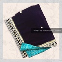 Purple Velvet Shawl with Gotta Work IMG # 1