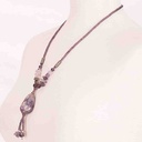 Tumbled Amethyst Pendant IMG # 1