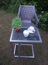 C TABLE with marble top IMG # 1