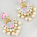 Statement Hand Painted Pearl Earring IMG # 1