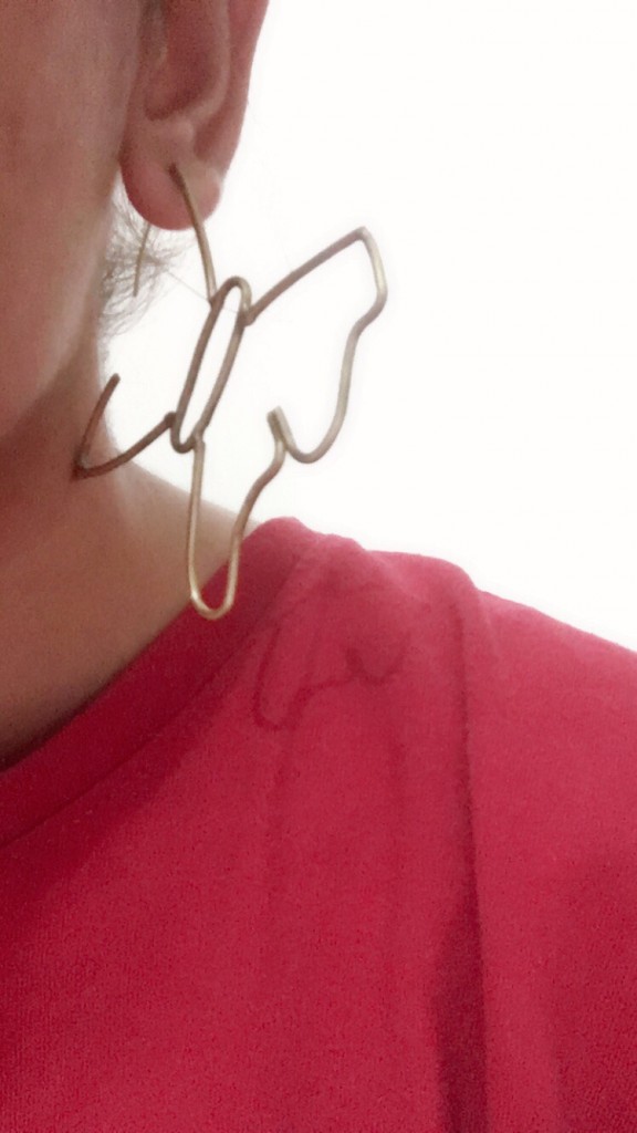 butterfly statement earrings IMG # 1