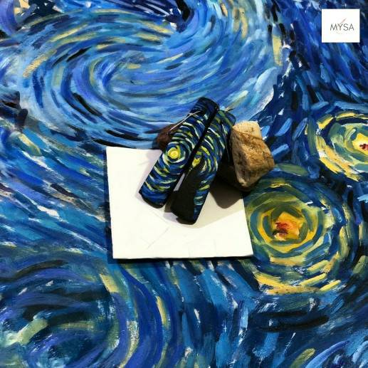 Starry night earrings IMG # 1