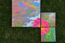 Acrylic pour along with knife art IMG # 1