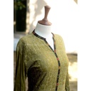 Embroidered Green Shirt