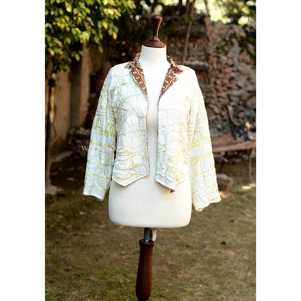 Embroidered Green Shirt