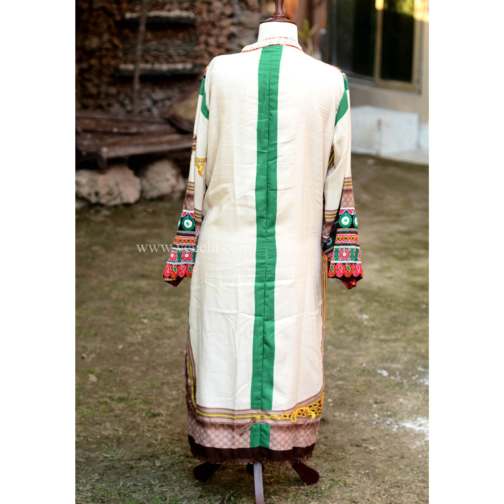 Embroidered Yellow Poncho (copy)
