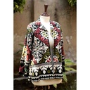 Long Embroidered Black Aplic Work Coat IMG # 1
