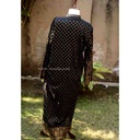 Embroidered Black Suit with Chicken Fabric Trouser IMG # 1