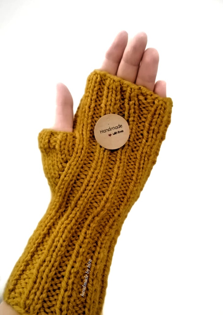 Cozy Ribbed Mitts