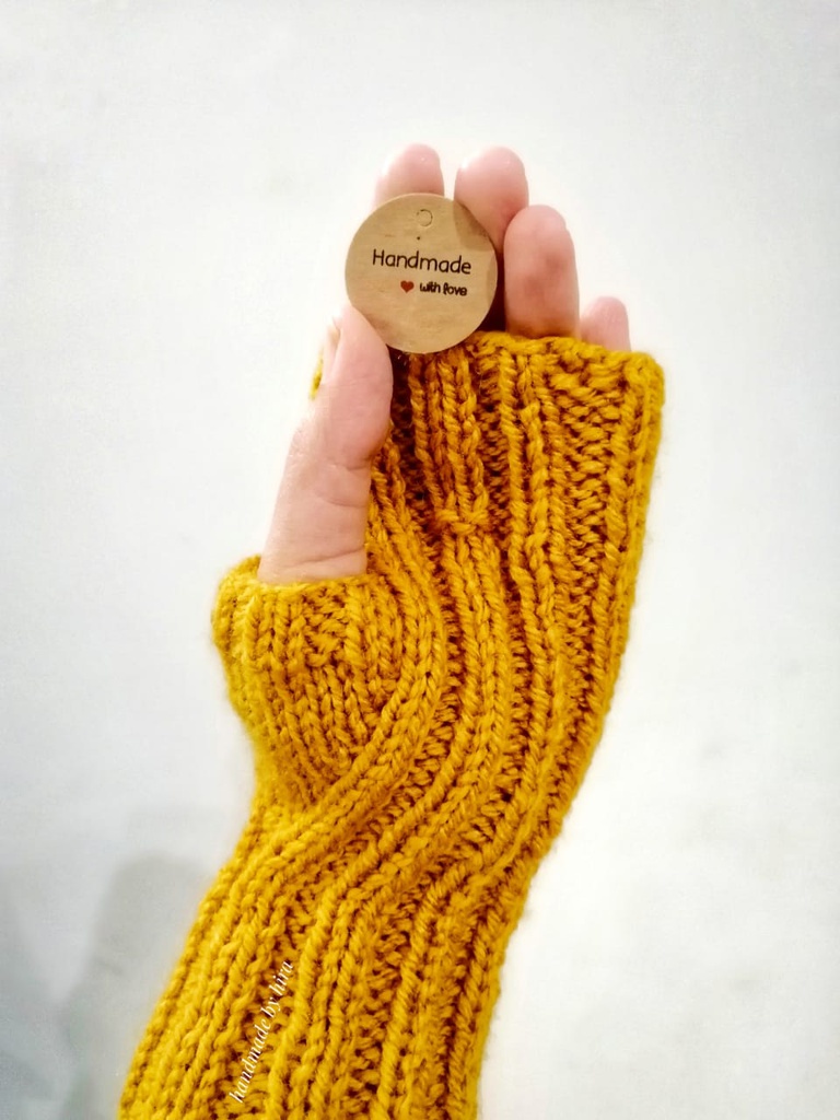 Cozy Ribbed Mitts