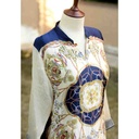 Embroidered red shirt with moti work - Duplicate IMG # 1