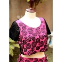 Embroidered red shirt with moti work - Duplicate IMG # 1