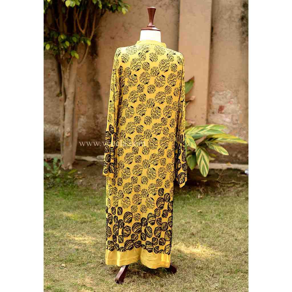 Embroidered red shirt with moti work - Duplicate IMG # 1