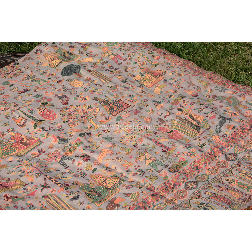 Hand Weaved Pure Kashmiri Kani Shawl