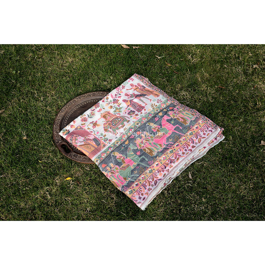 Hand Weaved Pure Kashmiri Kani Shawl