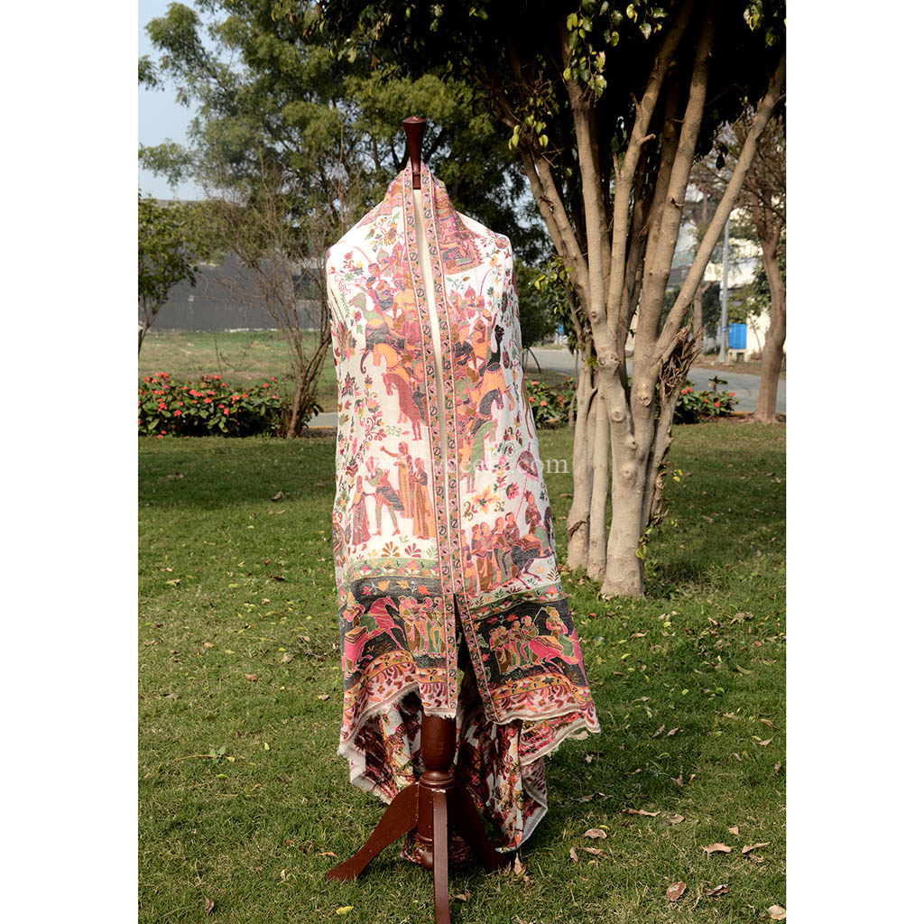 Hand Weaved Pure Kashmiri Kani Shawl
