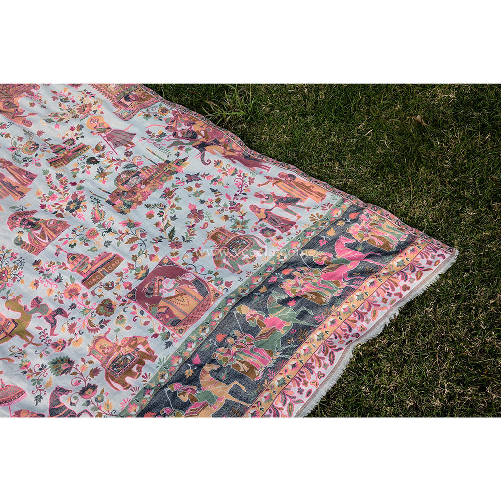 Hand Weaved Pure Kashmiri Kani Shawl