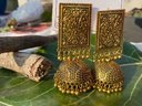 Antique oxidized Jhumkay Earrings  - Duplicate IMG # 2