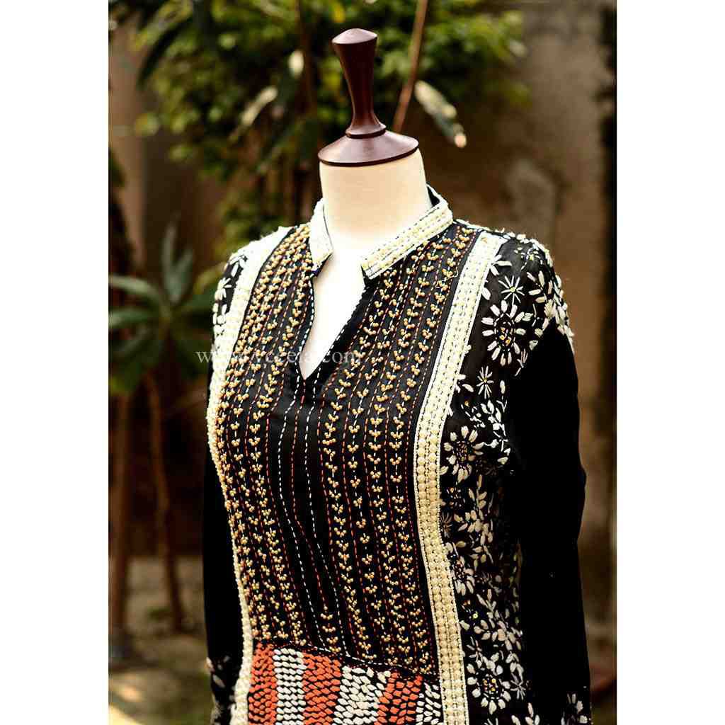 Embroidered Shit and dupatta with beads work IMG # 1