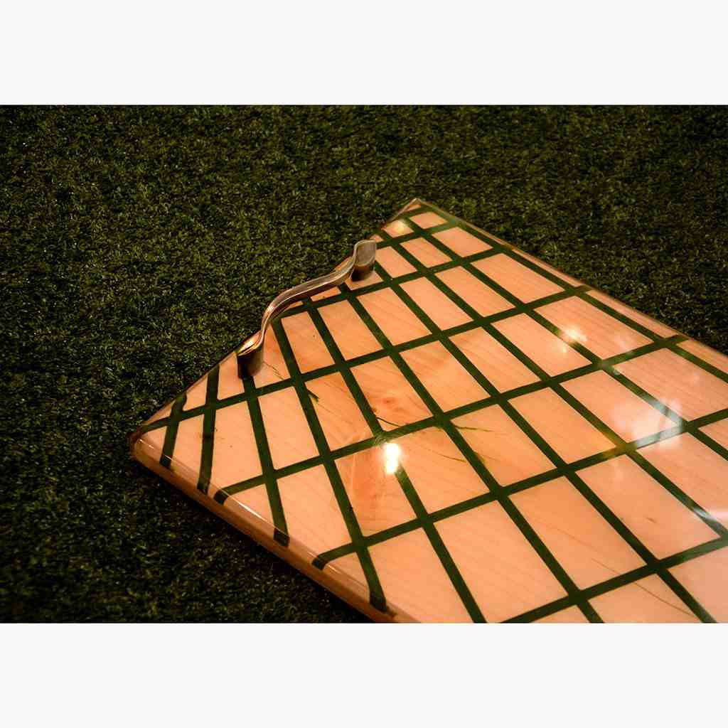 Blue Wooden cheese boarder Tray  - Duplicate IMG # 1
