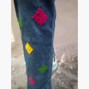 Denim Jeans with Beautiful Hand Embroidery   - Duplicate IMG # 1