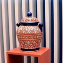 Blue Pottery Chinese Jar IMG # 1