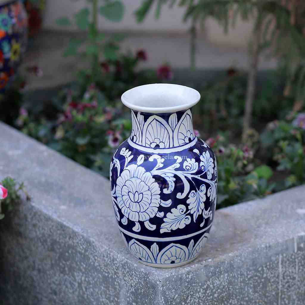 Blue Pottery Chinese Jar  - Duplicate IMG # 1