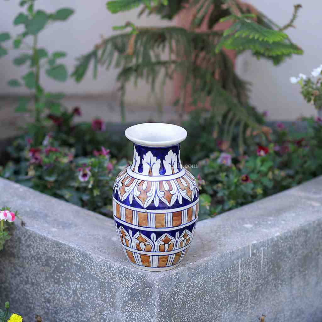 Blue Pottery Chinese Jar  IMG # 1