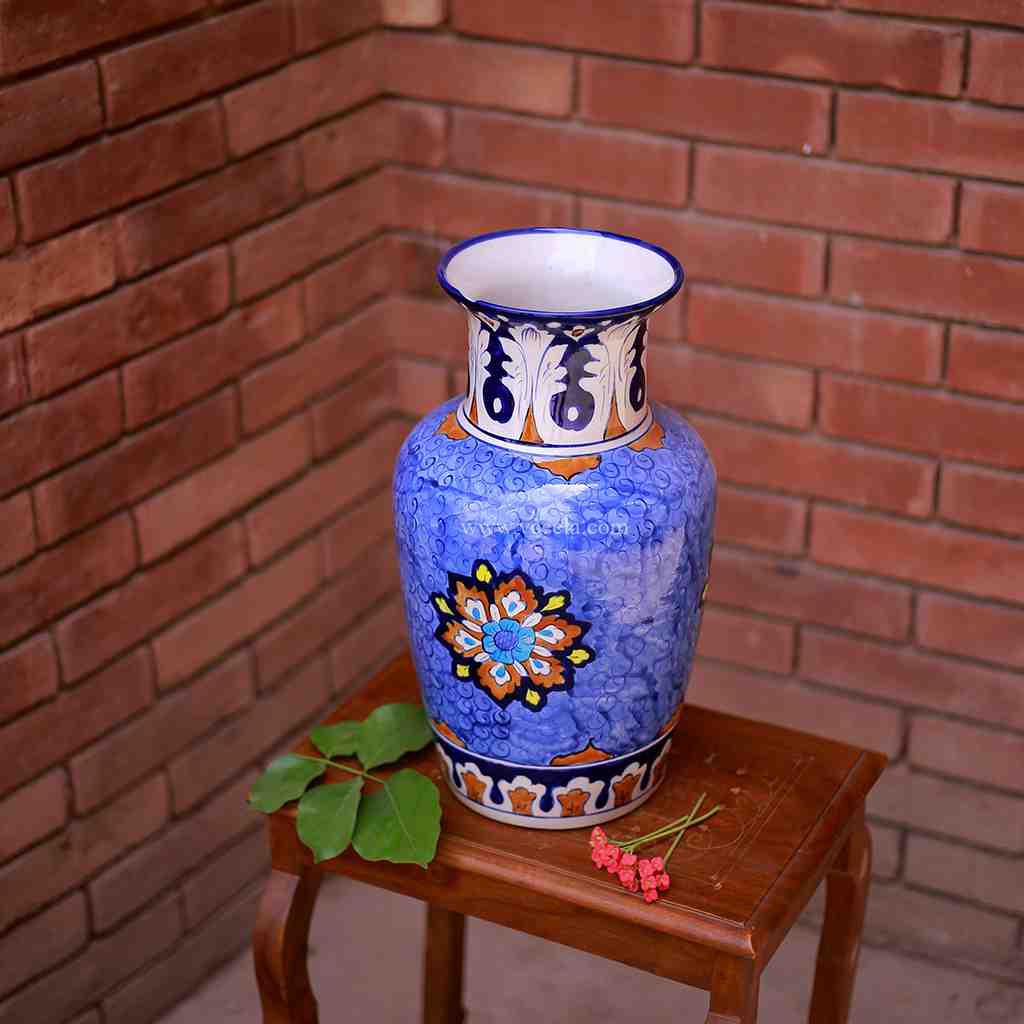 Blue Pottery Vase       - Duplicate IMG # 1
