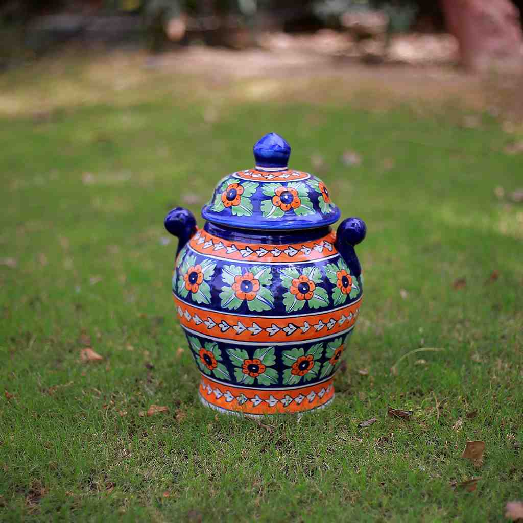 Blue Pottery Vase    - Duplicate IMG # 1