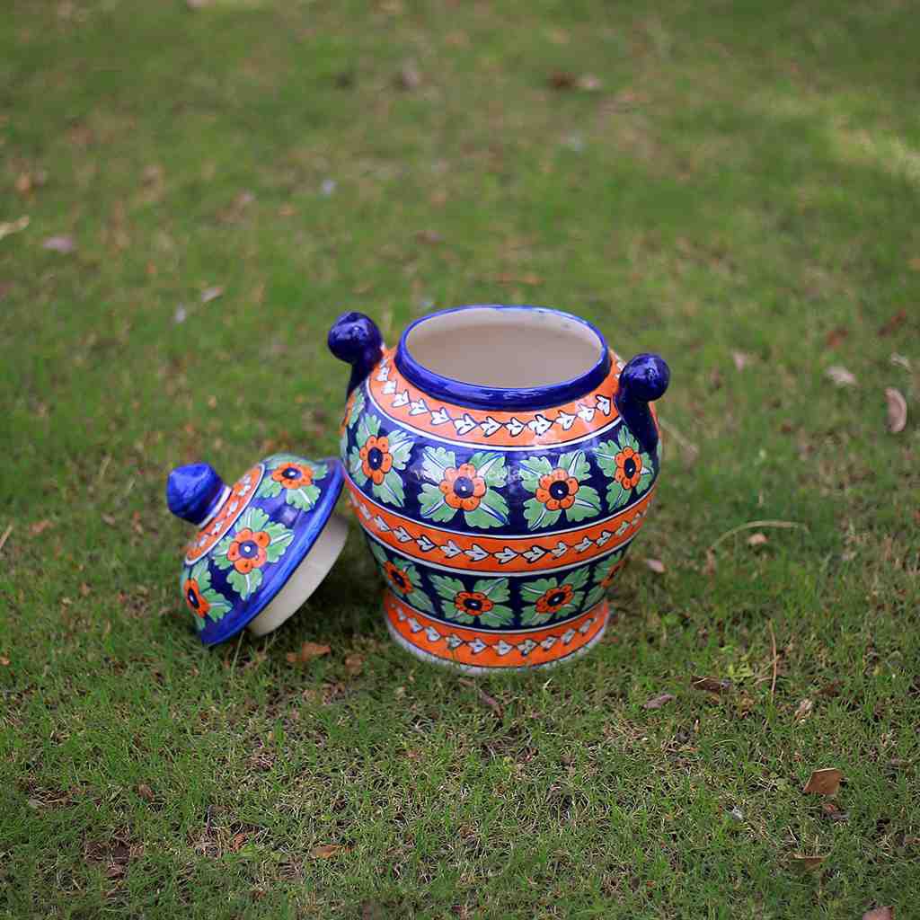 Blue Pottery Vase    - Duplicate IMG # 1