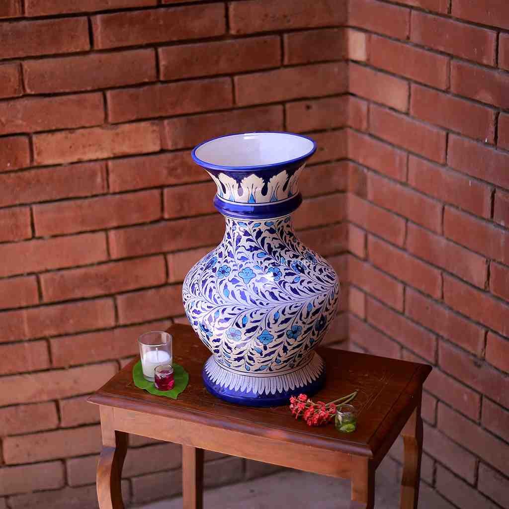 Blue Pottery Vase IMG # 1