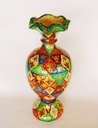 Hand Painted Camel Skin Vase IMG # 10860