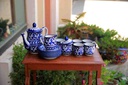 Blue pottery Tea Set IMG # 1