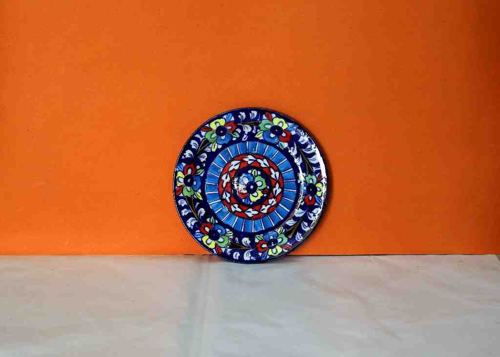 Blue Pottery Plate (Large) - Duplicate IMG # 1