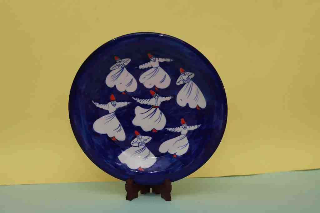 Blue Pottery Plate - Duplicate IMG # 1