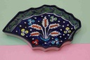 Blue Pottery Flower Dish - Duplicate - Duplicate IMG # 1