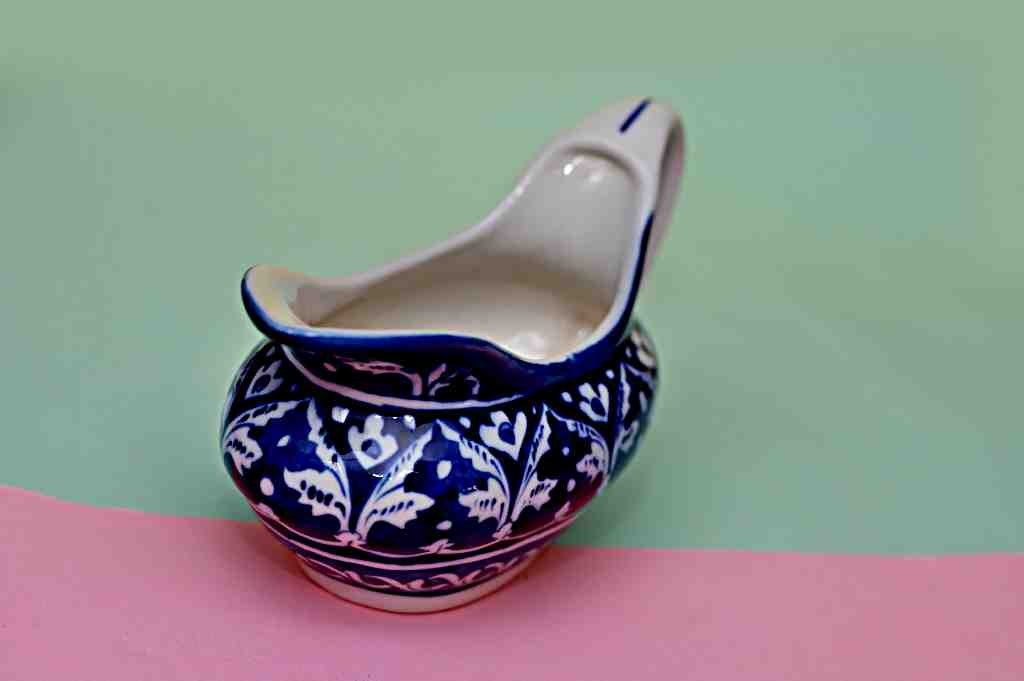 Blue Pottery Raita pot - Duplicate IMG # 1
