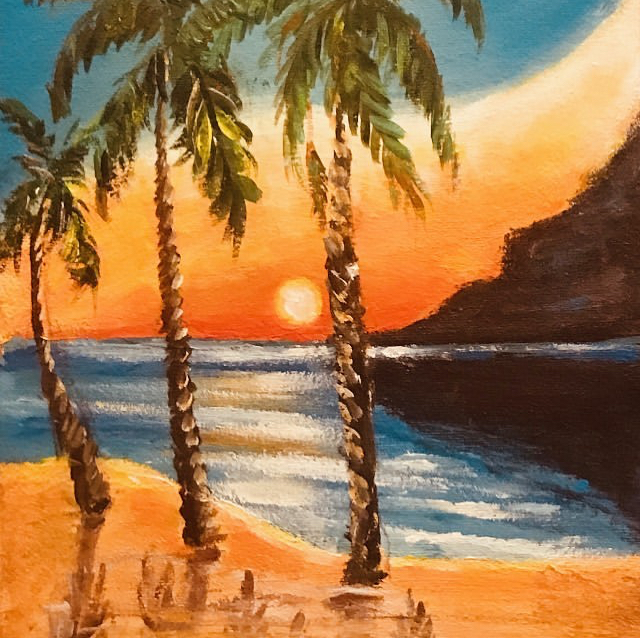 Sunset Canvas Painting