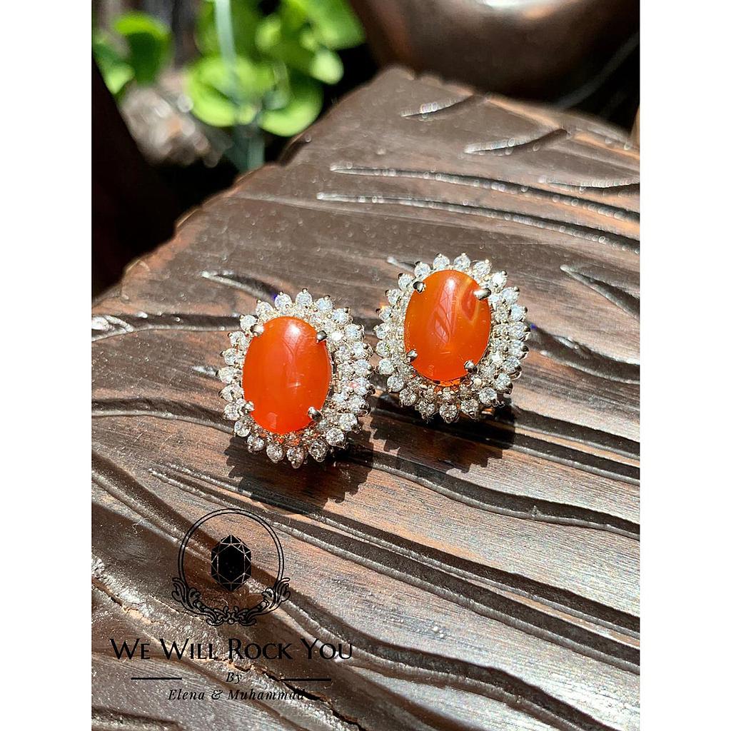 Classic Aqeeq Earrings